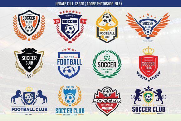 Football's Logo - Football logo Set (Vector+PSD) ~ Logo Templates ~ Creative Market