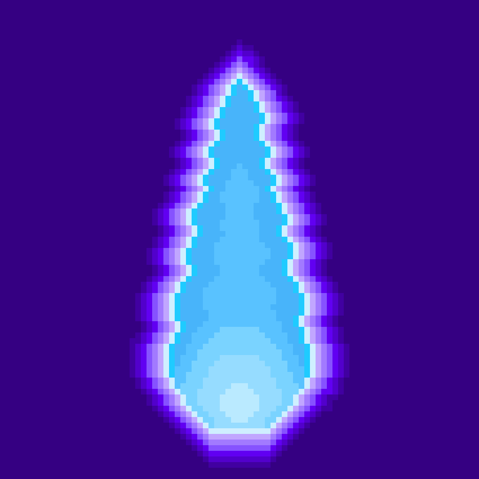 Blue Fireball Logo - Blue Fireball | Pixel Art Maker