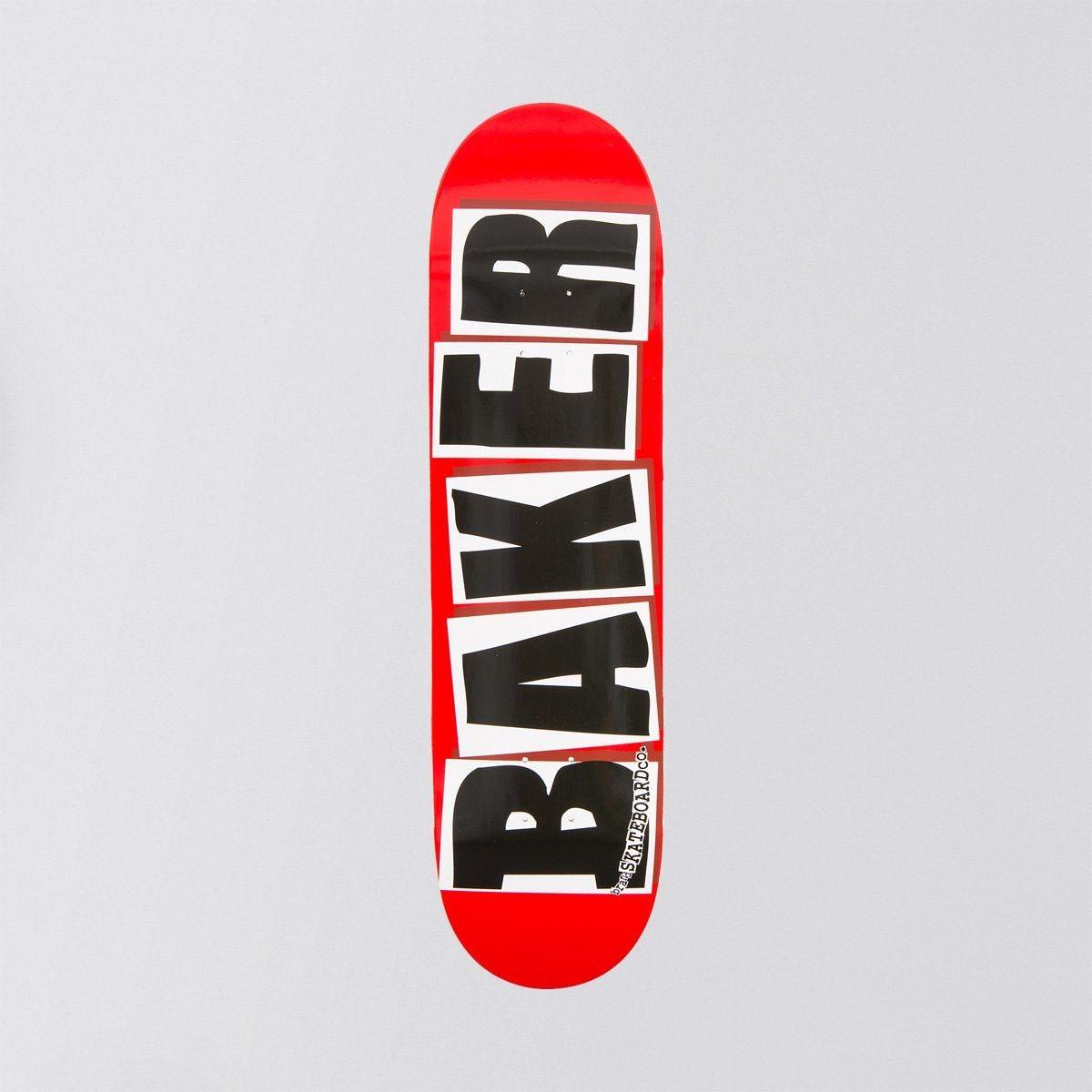 Red and Grey Black Logo - Baker Brand Logo Deck Red/Black - 8.475 - rollersnakes.co.uk ...