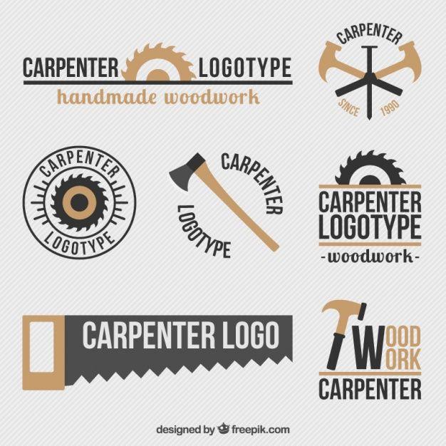 Hardware Logo - Beautiful retro logos set of carpentry Vector | Free Download