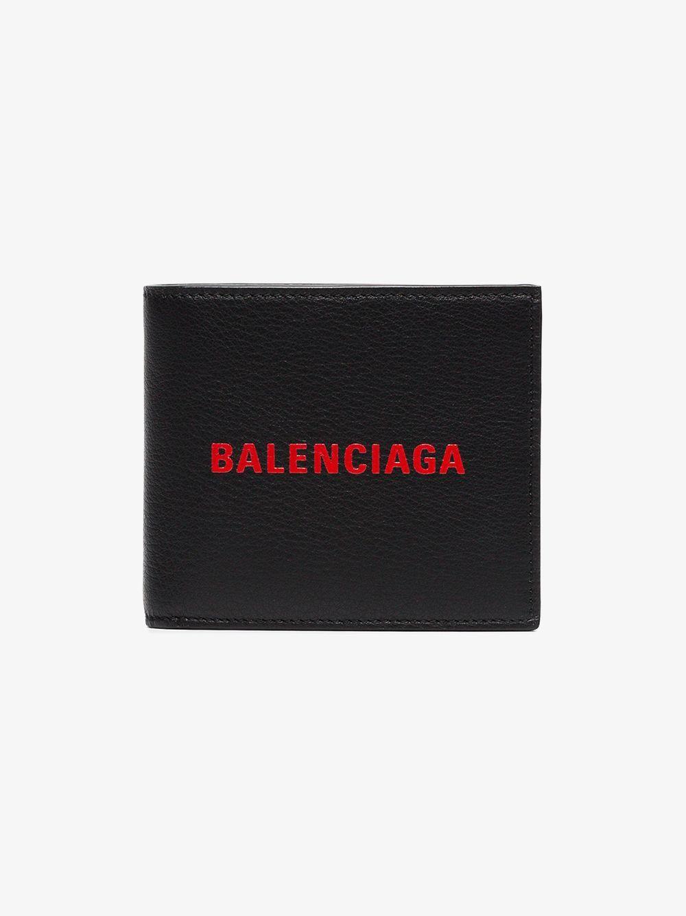 Red and Grey Black Logo - Balenciaga Black Red Logo Wallet in Black for Men - Lyst