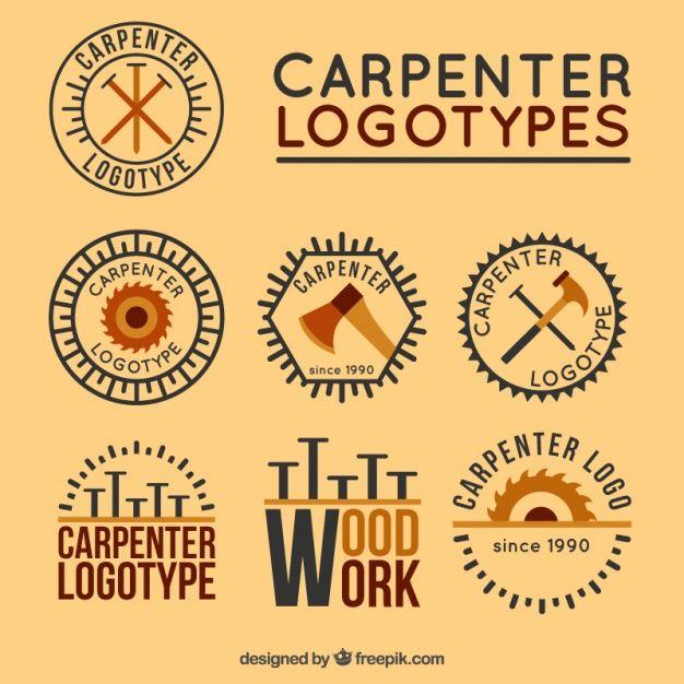 Google Carpenter Logo - Collection of vintage carpentry logos Vector