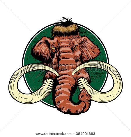 Wooly Mammoth Sports Logo - mammoth head | Illustration in 2019 | Illustration, Elephant logo ...