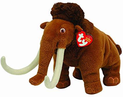Wooly Mammoth Sports Logo - Ty Ice Age Beanie Babies Manny the Wooly Mammoth: Toys