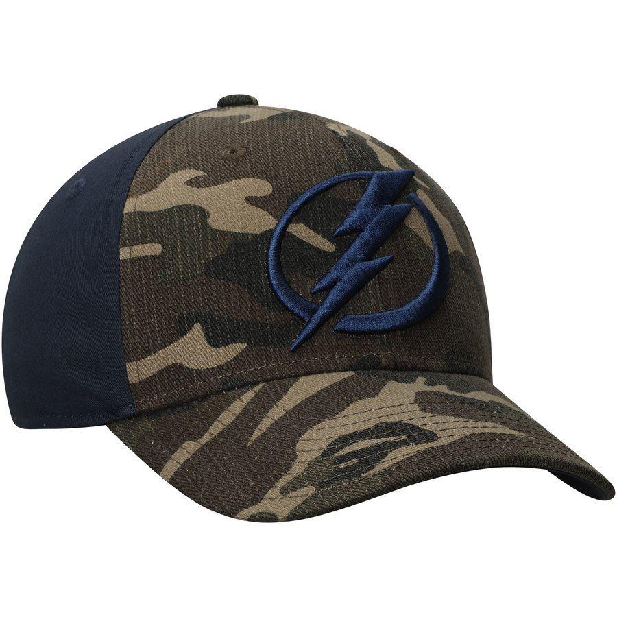 Camo Adidas Logo - Men's Tampa Bay Lightning Adidas Camo Blue Adjustable Hat