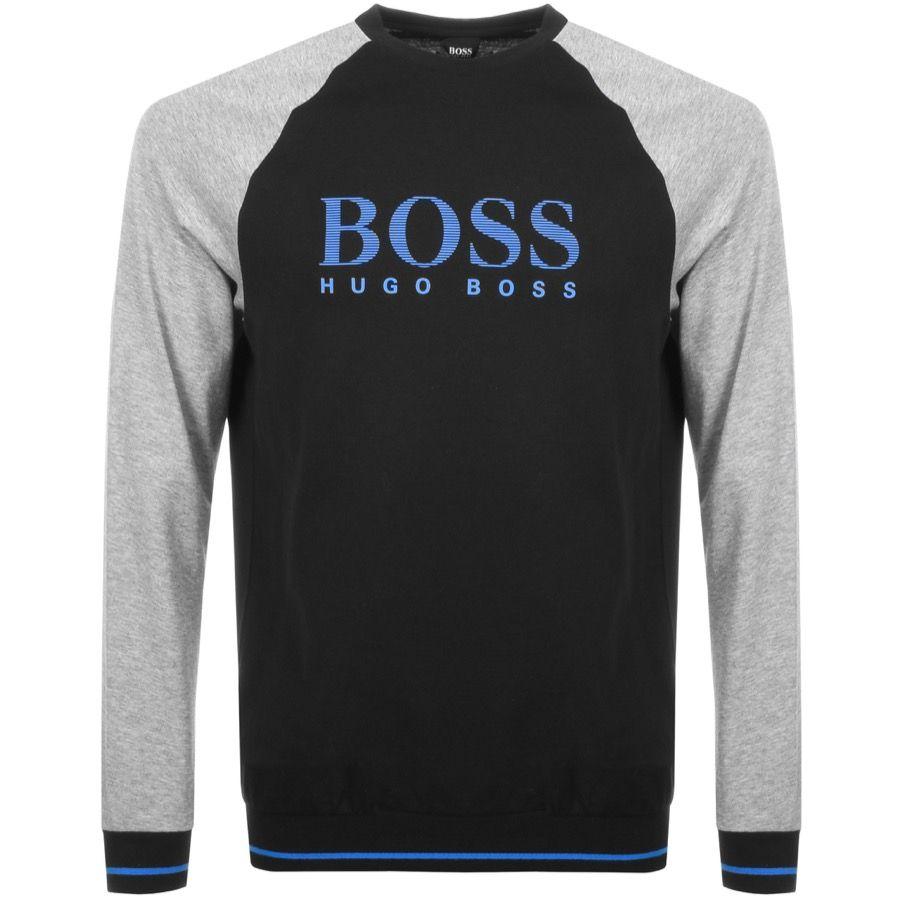 Hugo Boss Logo - BOSS HUGO BOSS Logo Sweatshirt Black | Mainline Menswear