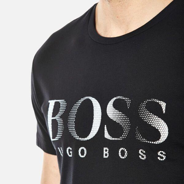 Hugo Boss Logo - BOSS Hugo Boss Men's Large Logo T-Shirt - Black Clothing | TheHut.com