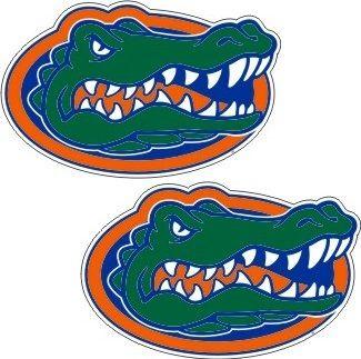 Gator Logo - Florida Gators Die Cut 2 Pack Small UF Gator Logo Vinyl Decals