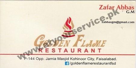 Golden Flame Logo - Golden Flame Restaurant – Koh e Noor City, Jaranwala Road ...