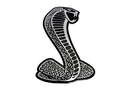 Ford Mustang Cobra Logo - ERPART Cobra Snake Aluminum Emblem Badge Nameplate Decal