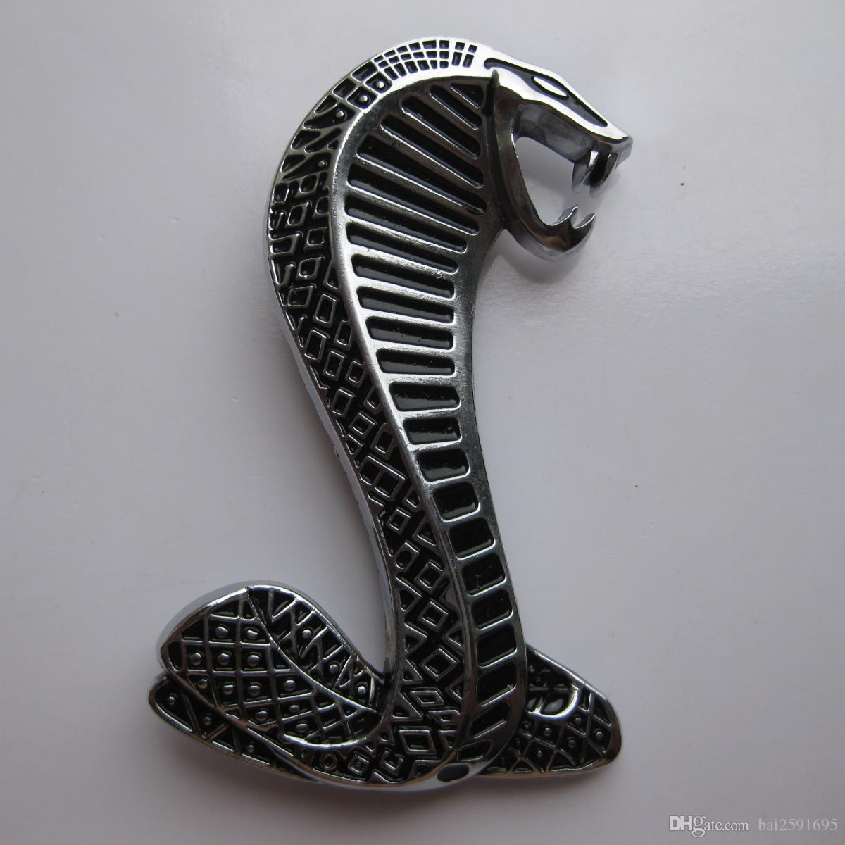 Cobra Snake Logo - FORD MUSTANG COBRA SNAKE SUPER SHELBY FRONT GRILL LOGO EMBLEM BADGE ...
