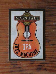 Guitar Beer Logo - Marshall Brewing Co. Sticker ~NEW! Craft Beer Brew Brewery Logo ...