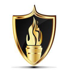 Golden Flame Logo - Torch golden flame logo - Buy this stock vector and explore similar ...
