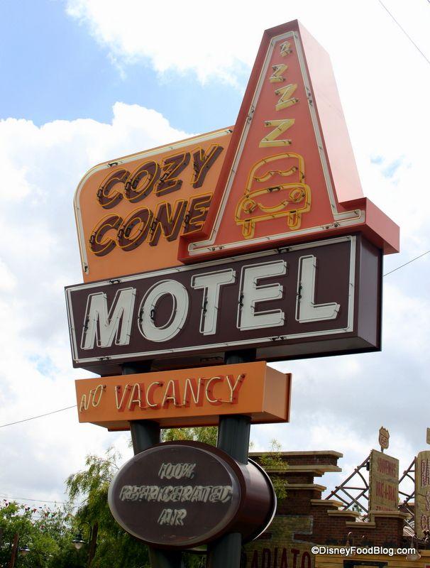 Cozy Cone Logo - Cozy Cone Motel. the disney food blog