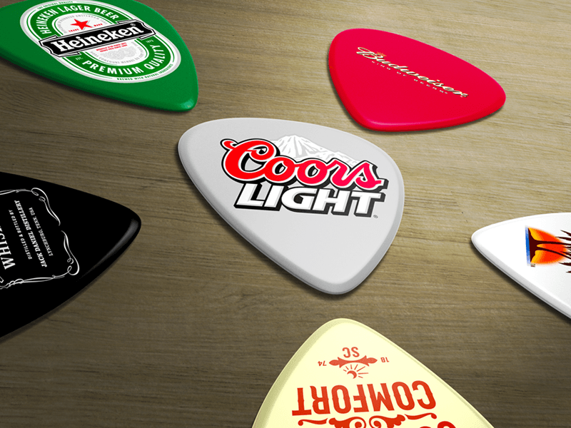 Guitar Beer Logo - Beer and Liquor Logo Guitar Picks by FearOfTheBlackWolf on DeviantArt