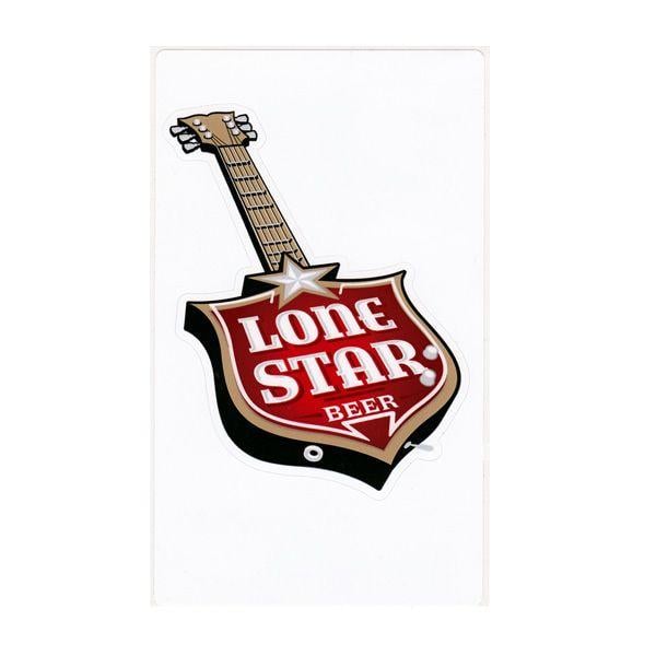 Guitar Beer Logo - auc-blue-works-store: LONE STAR Lonestar beer guitar stickers ...