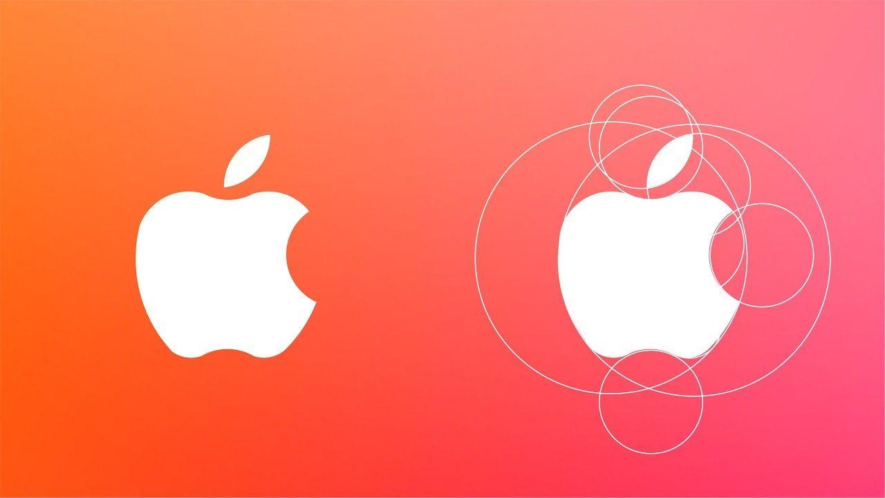 Orange Apple Logo - Famous Company Apple Logo designing with Golden Ratio - YouTube