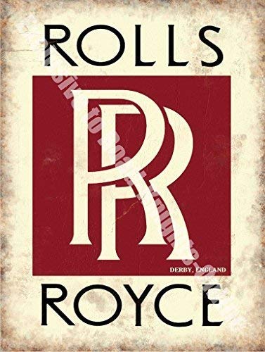 Red and Black Bar Logo - Rolls Royce RR Sign. Derby England. Service, sales, logo. Red, white ...