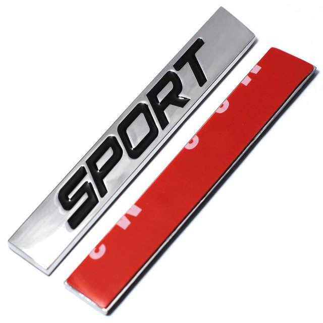 Red and Black Bar Logo - Online Shop Black Red Sport Logo Square Bar Zinc Alloy Car Styling ...