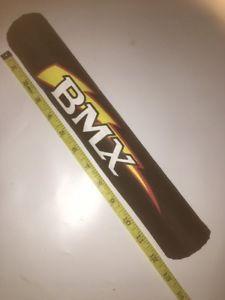 Red and Black Bar Logo - NOS OLD SCHOOL BMX HANDEL BAR PAD BLACK WITH WHITE RED and YELLOW ...