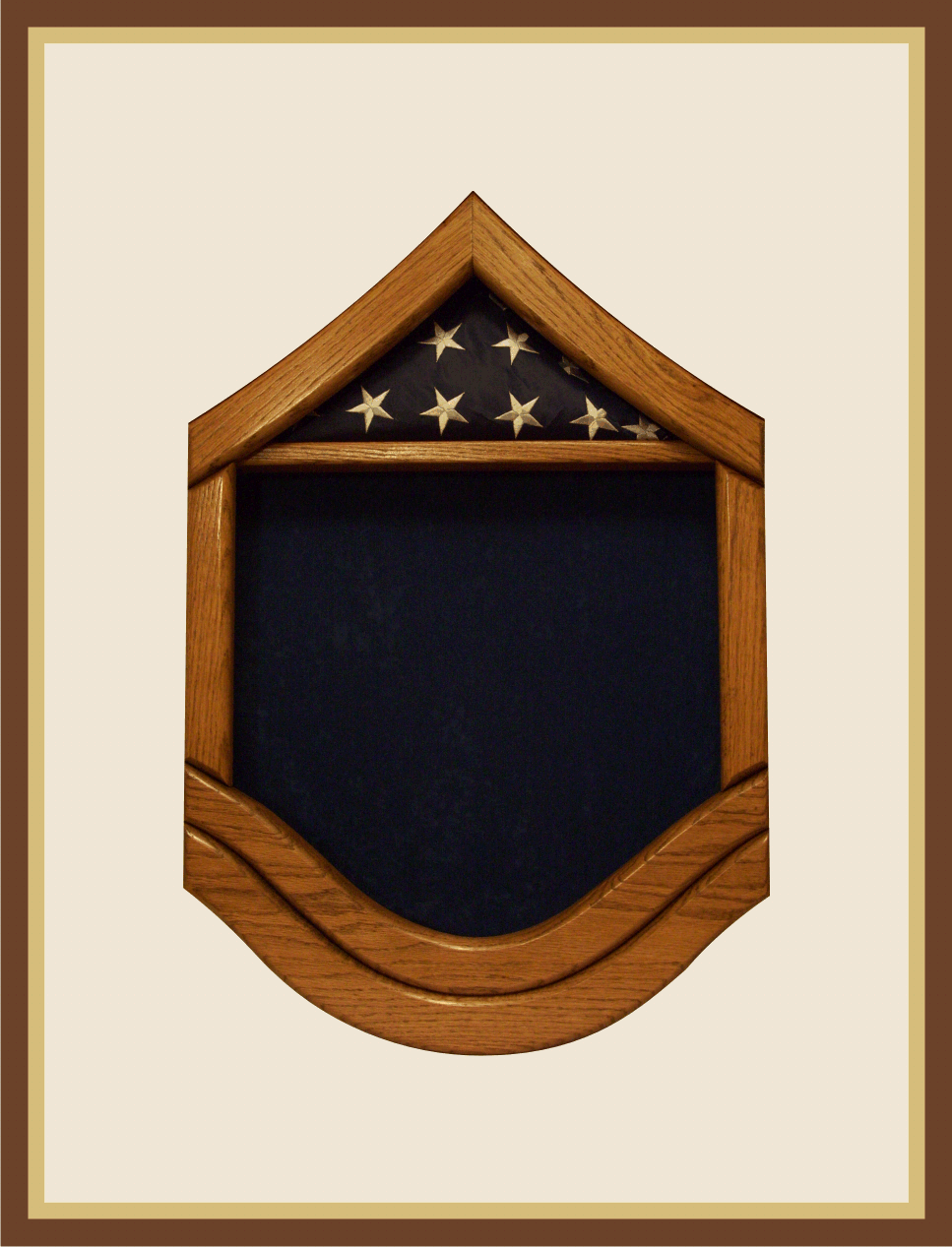 Af Top 3 Logo - Air Force MSgt Shadowbox|Woodknot Woodworks