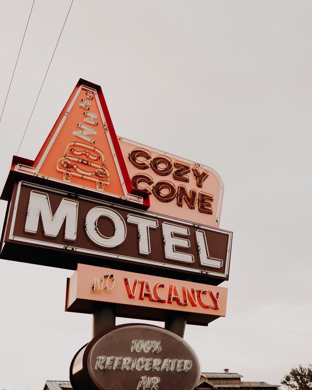 Cozy Cone Logo - Wishing I was able to check into the Cozy Cone Motel right about now
