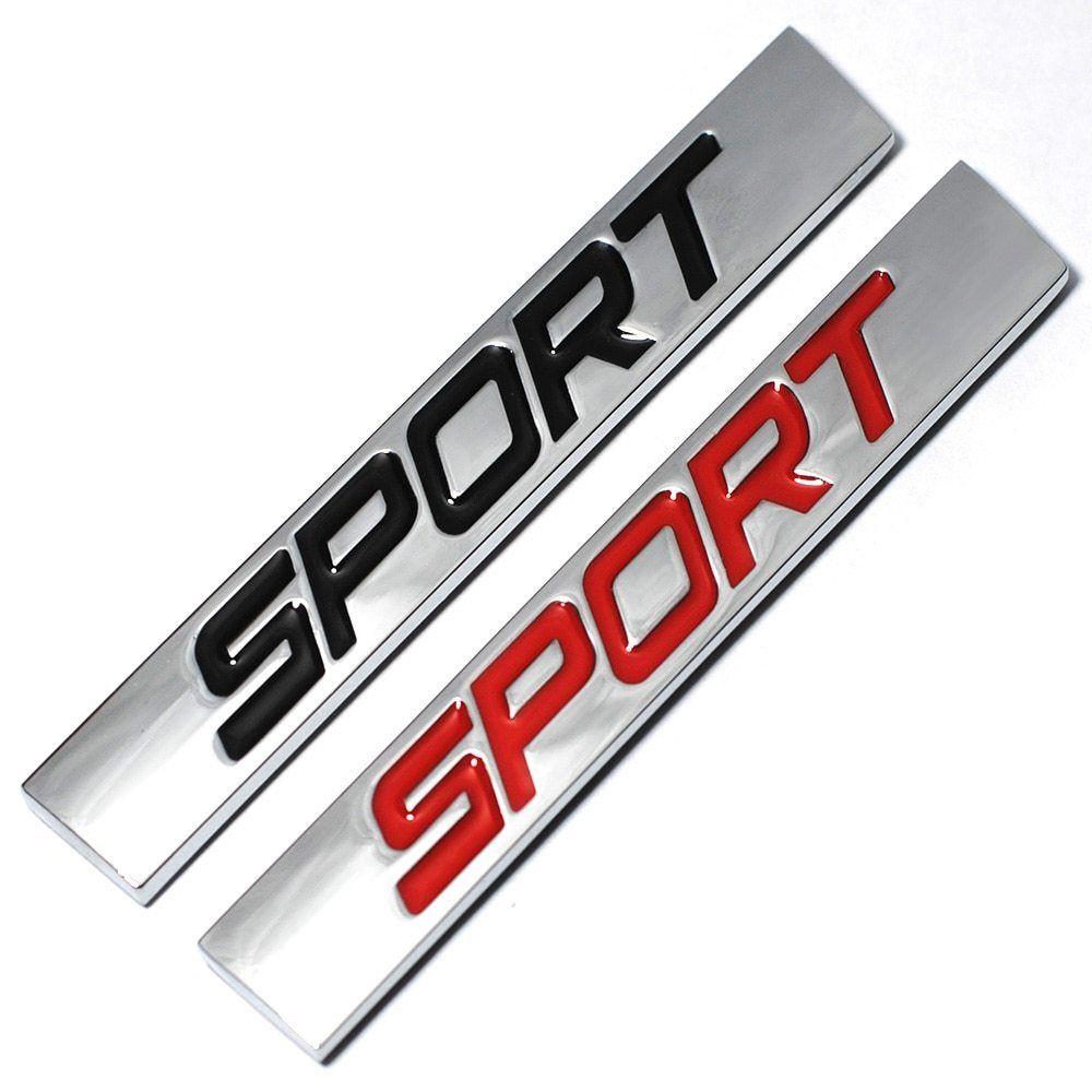Red and Black Bar Logo - ᐅBlack Red Sport Logo Square Bar Zinc Alloy Car Styling Emblem