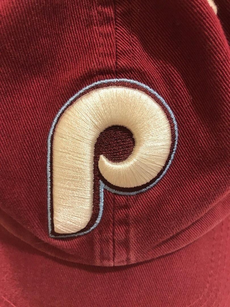 Old Phillies Logo - Philadelphia Phillies Dark Red Cap Hat Old Vintage Logo '47 Brand ...