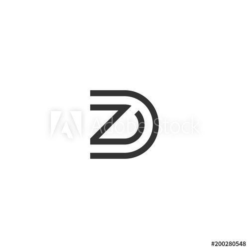 Dz Logo - dz or zd logo icon this stock vector and explore similar