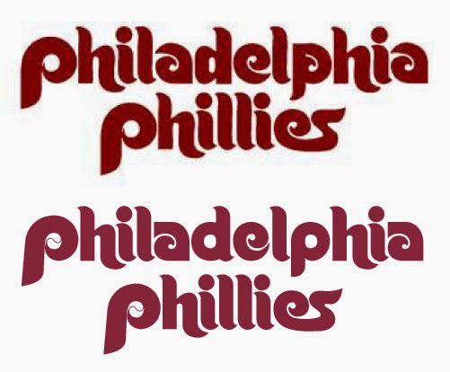 Old Phillies Logo - Philadelphia Phillies 1980's Era Font Creamer's