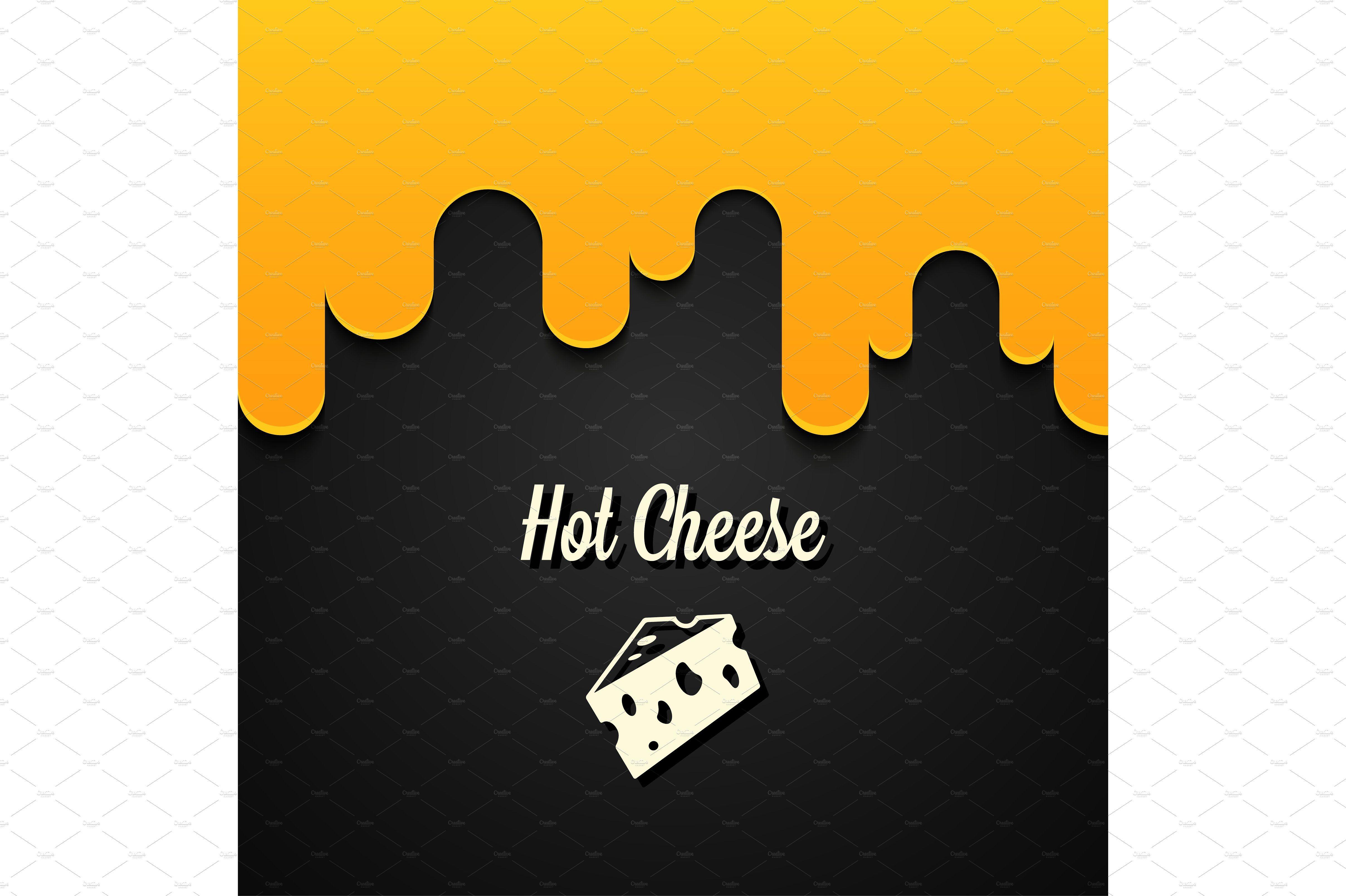 Cheese Logo - hot cheese logo design background ~ Logo Templates ~ Creative Market
