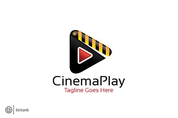 Cinema Logo - Cinema Play Logo Logo Templates Creative Market