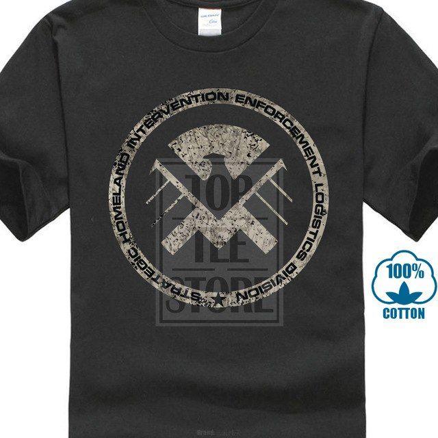 Nick Fury Shield Logo - S H I E L D Vintage Logo Iii T Shirt Nick Marvel Shield Fury Hydra T ...