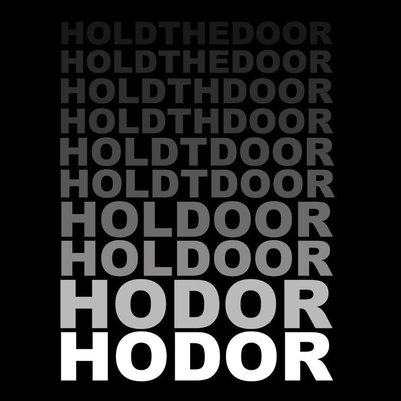Fade Cloud Logo - Hodor Hold The Door Fade Game Of Thrones Women's Sweatshirt – Cloud ...
