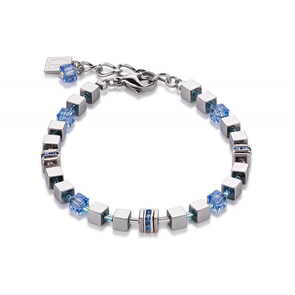 Light Blue Lion Logo - Coeur De Lion Coeur de Lion Geo Cube Light Blue Bracelet 4857/30 ...