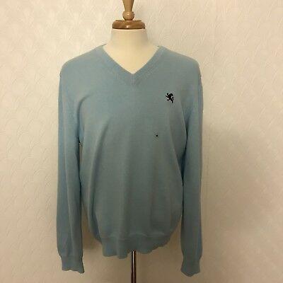 Light Blue Lion Logo - EXPRESS MENS XL V-Neck Sweater Light Blue Baby Blue New with Tags ...