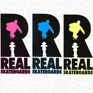 Real Skateboards Logo - REAL SKATEBOARDS Hydrant Logo Skate Sticker