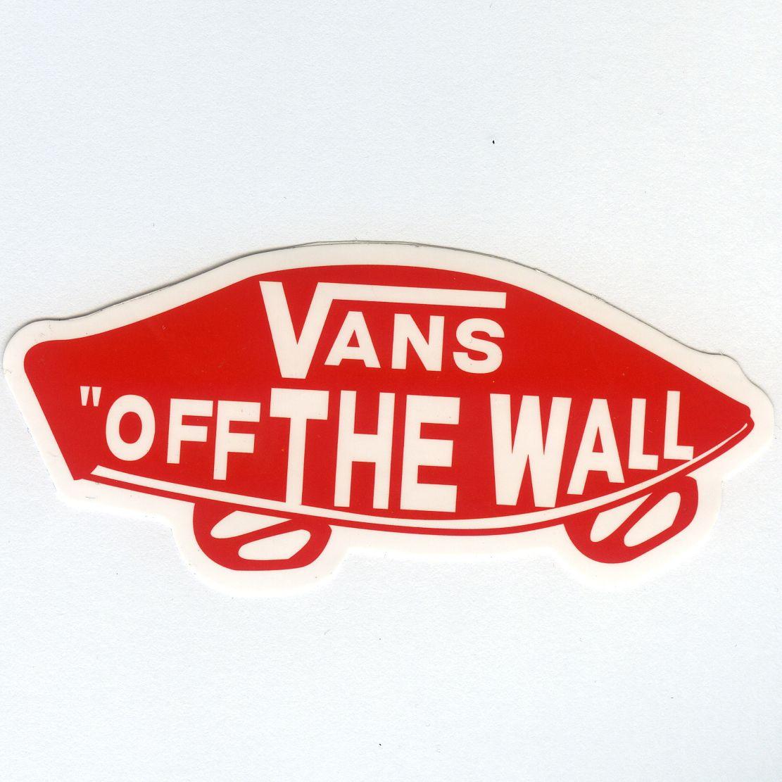 Vans Wall Logo - 1067 VANS OFF THE WALL Logo, Width 8 cm, decal sticker - DecalStar.com