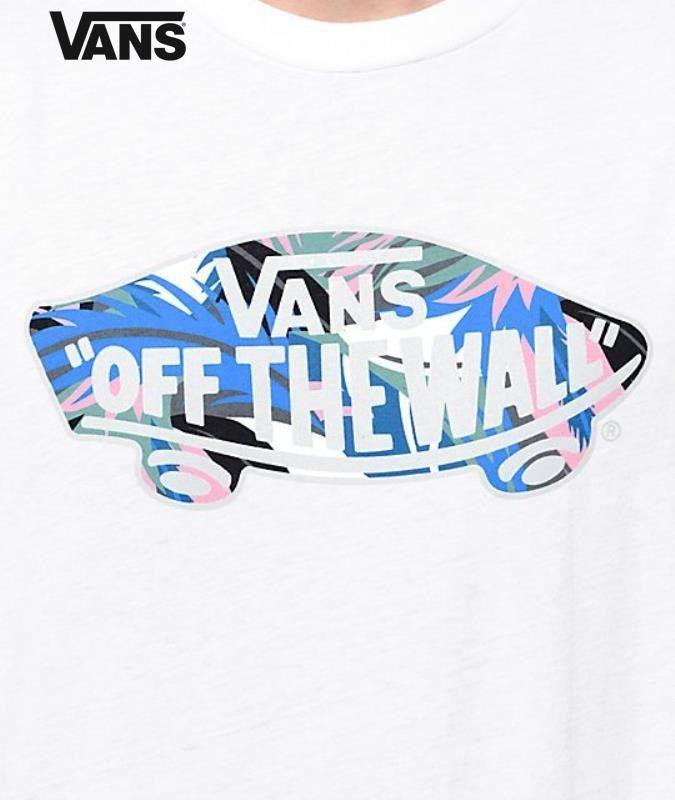 Vans Wall Logo - Vans Outlet Store | Vans Off The Wall Logo Floral Fill White T-Shirt ...