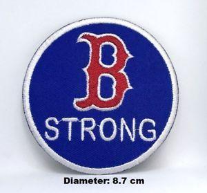 B Strong Logo - MLB B Strong Boston Red Sox Logo Iron On Embroidered Patch Shirt
