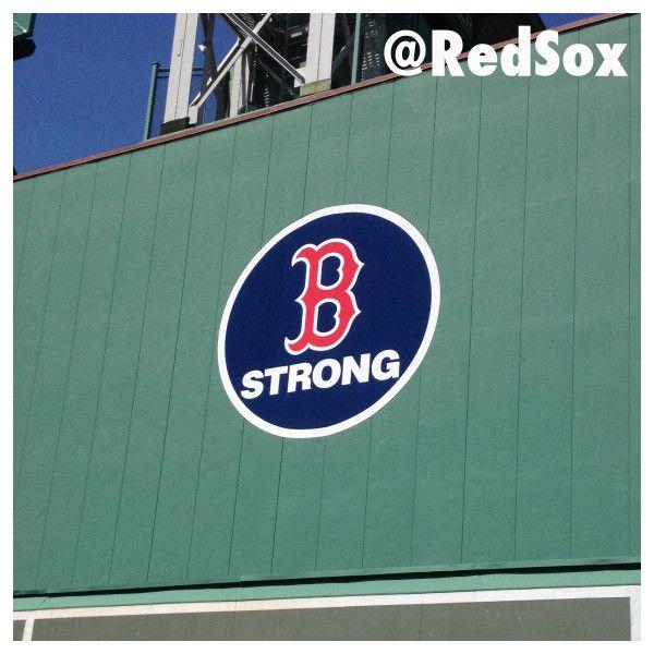 B Strong Logo - Red Sox Place 'B Strong' Sign on Green Monster to Honor Victims ...