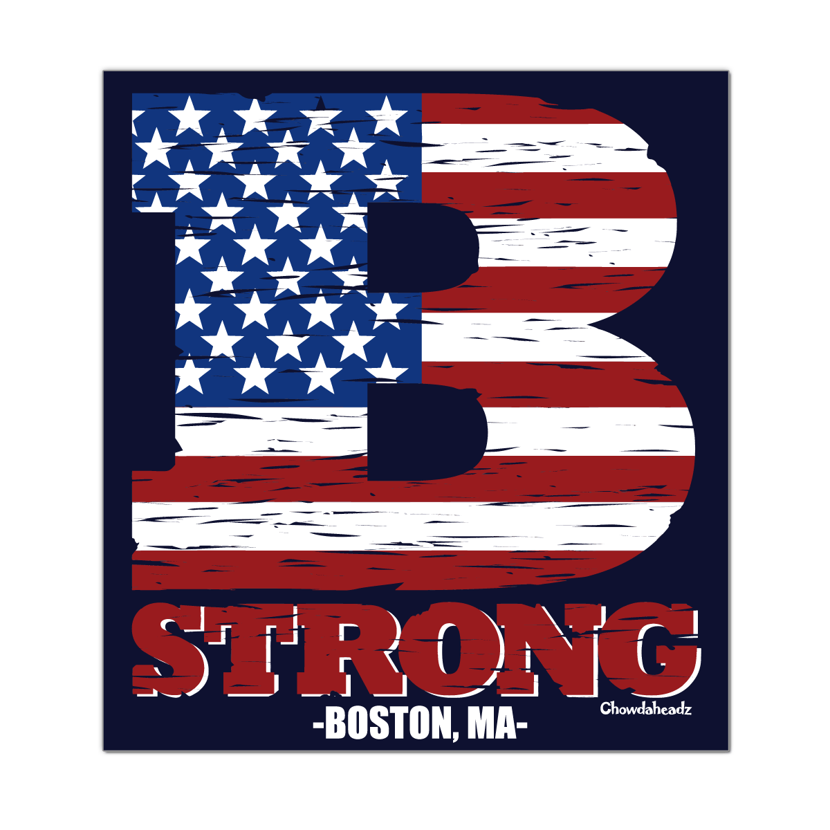 B Strong Logo - Boston Pride (B Strong) Sticker
