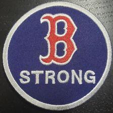 B Strong Logo - MLB Boston Red Sox B Strong Logo Embroidered Iron on Patch. 3 Inch