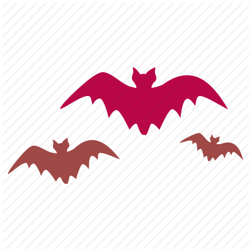 Dracula Bat Logo - 'Halloween Flat Color'