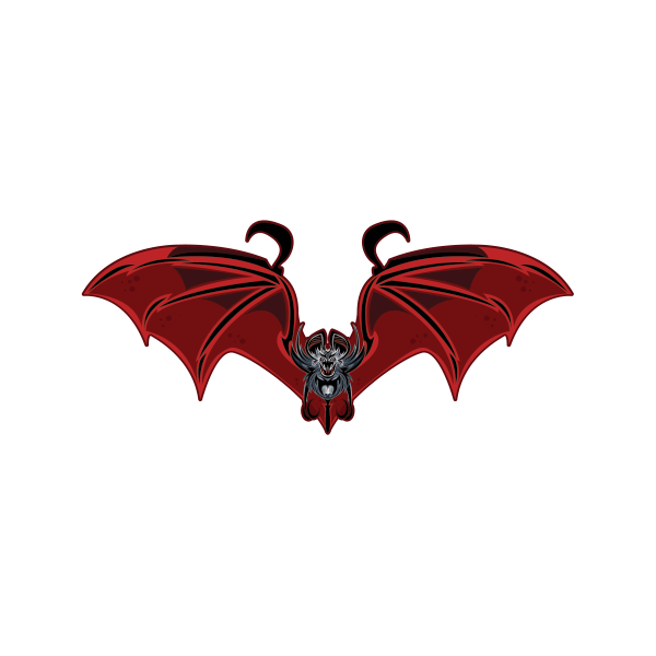 Dracula Bat Logo - Printed vinyl Dracula Bat | Stickers Factory