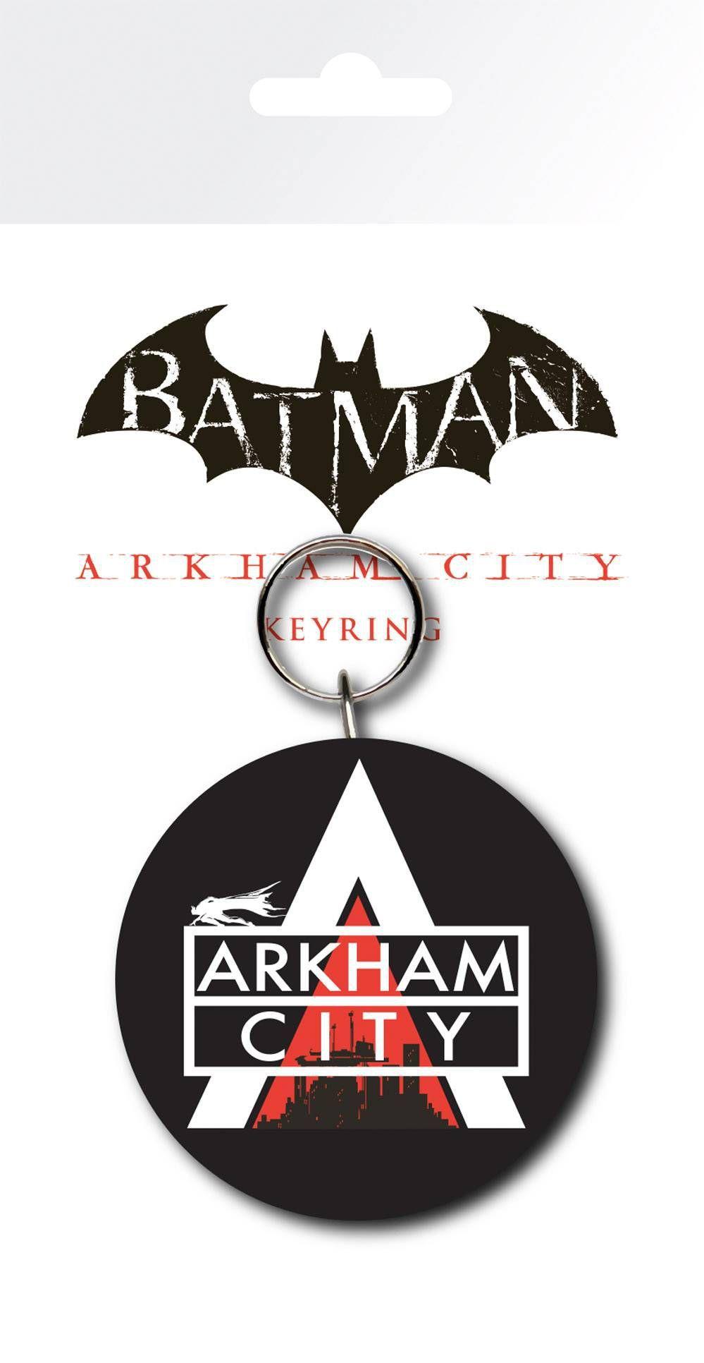 Batman Arkham City Logo - Buy Batman Arkham City Logo Keyring. shipping