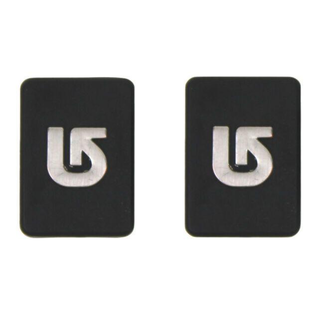 Black B Logo - Burton ICS M6 Snowboard Channel Plugs Black (b Logo)