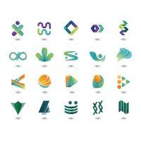 Simple Abstract Logo - Icon Icons Shape Shapes Design Designs Element Elements Creative ...