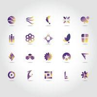 Simple Abstract Logo - Icon Icons Shape Shapes Design Designs Element Elements Creative ...