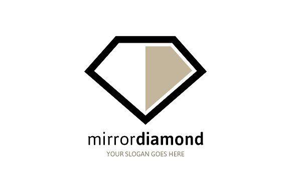 A Diamond in Diamond Logo - Mirror Diamond Logo ~ Logo Templates ~ Creative Market